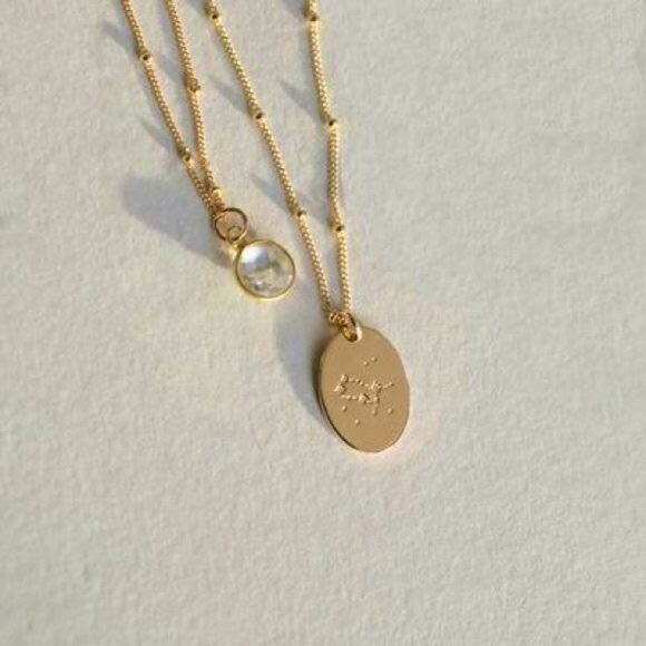 Gemini Bohemian Zodiac Astrology Charm Necklace - Picture 6 of 14